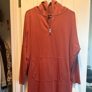All Saints "Xonda Hoodie" Sweatshirt dress